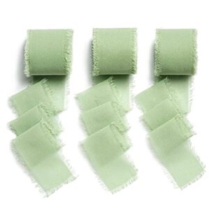 Ruban de Satin de Mariage Personnalisé – Mousseline Soie Verte